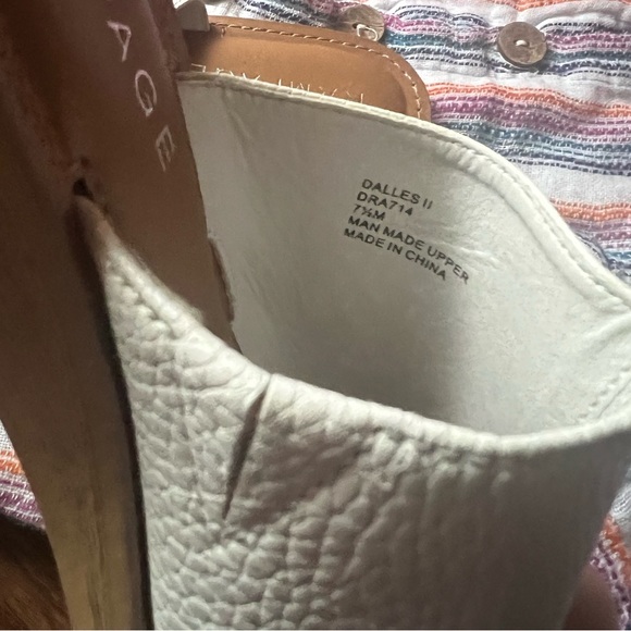 Rampage white leather open toe mules - Picture 5 of 6